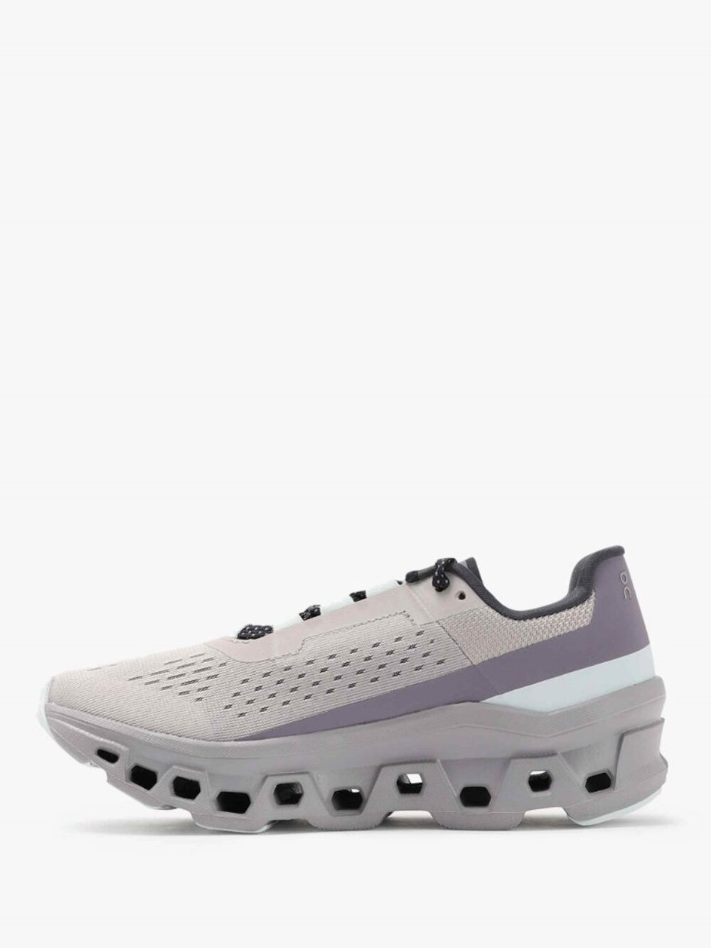 On Running Cloudmonster Pearl Arctic Trainers - Picture 4 of 13